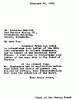  Gilbert Henry Stephenson. Application No. 5151.  Letter from Clerk of the Pardon Board to Leonidas Merritt, February 28, 1921.--Correspondence (gif)